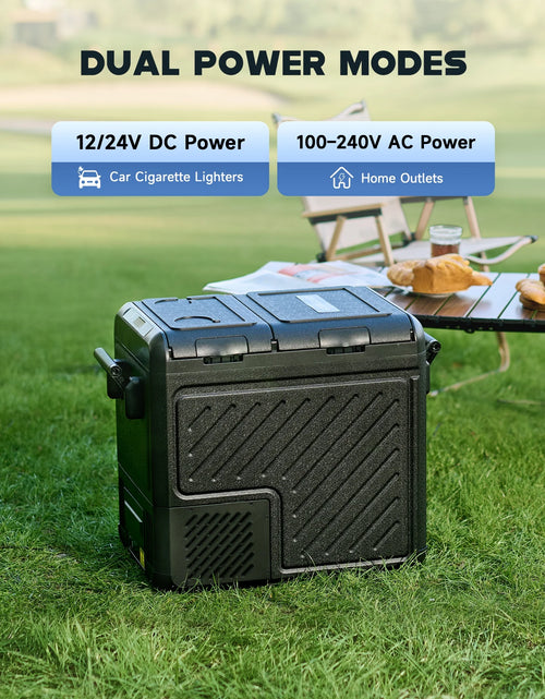 Load image into Gallery viewer, 32 Qt Portable Car Refrigerator DC 12/24V Fridge Freezer with AC Power Adapter &amp; UV Light
