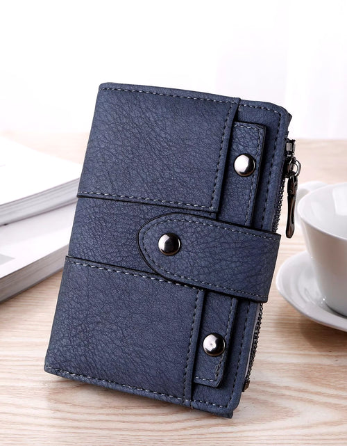 Load image into Gallery viewer, Women Wallet Simple Retro Rivets Short Wallet Coin Purse Card Holders Handbag for Girls Purse Small Wallet Ladies Bolsa Feminina
