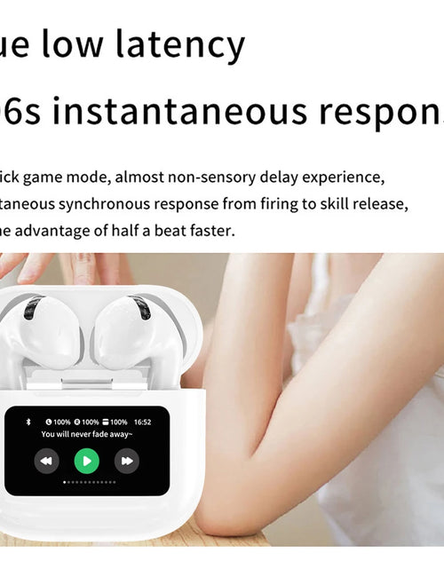 Load image into Gallery viewer, A12 Pro ENC Noise Cancellation Earphone TWS Wireless Earbuds with Touch Control LCD Screen Equalizer Super Bass Premium Sound
