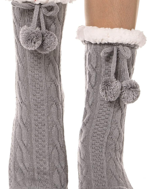 Load image into Gallery viewer, Slipper Fuzzy Socks for Women Fluffy Cozy Cabin Winter Warm Soft Fleece Comfy Thick Socks with Grips
