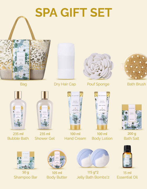 Load image into Gallery viewer, Spa Gift Baskets for Women - Gift Set for Women,15Pcs Luxury Relaxing Spa Kit with Bath Bombs, Birthday Gifts Body and Bath Set
