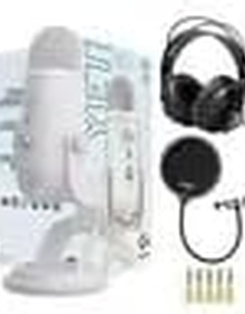 Load image into Gallery viewer, Yeti USB Microphone (Blackout) Bundle with Knox Gear Headphones and Pop Filter (3 Items)
